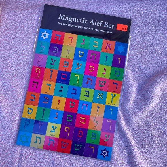 Magnetic Alef Bet Hebrew Greggo Magnets Science Museum of Minnesota NEW! - Picture 1 of 5